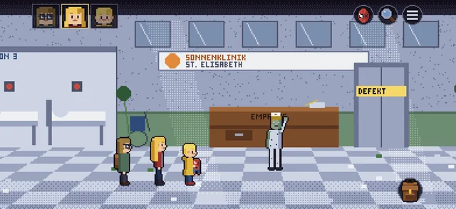 Sonnenklinik mit Krankenschwester